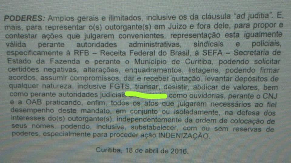 Procuração - Pérolas jurídicas